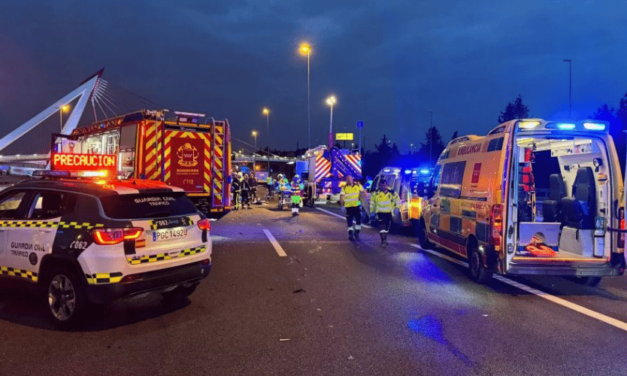 Tres muertos y dos heridos graves tras accidente con un kamikaze en Madrid