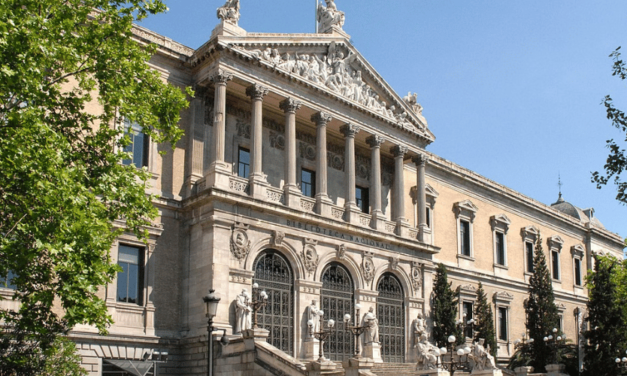 Biblioteca Nacional se inunda tras fuertes lluvias caídas en Madrid