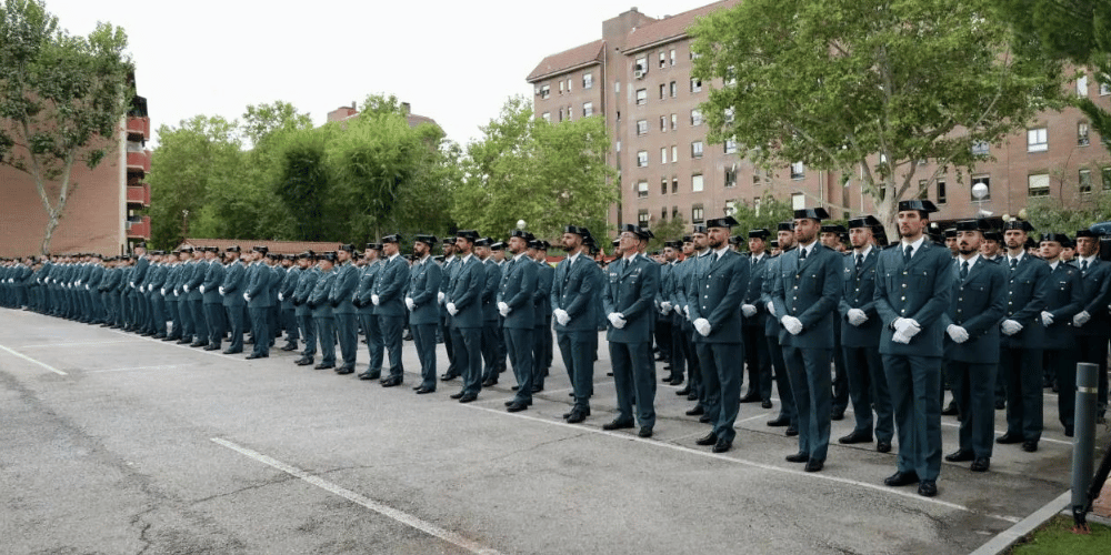 Un total de 532 guardias civiles en prácticas se incorporarán a sus nuevos puestos en Madrid