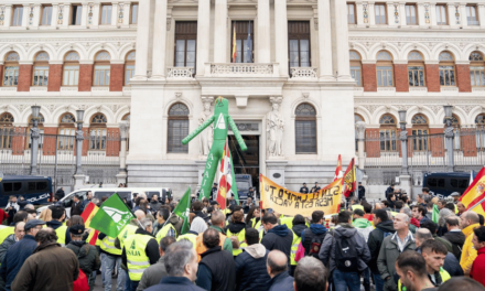 Agricultores y ganaderos vuelven a protestar en las calles de Madrid por el convenio de Mercosur