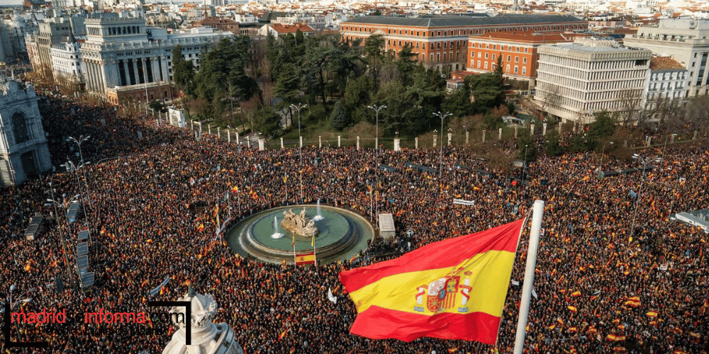 Gran Protesta en Madrid contra el Gobierno de Pedro Sánchez: Exigen Elecciones Anticipadas