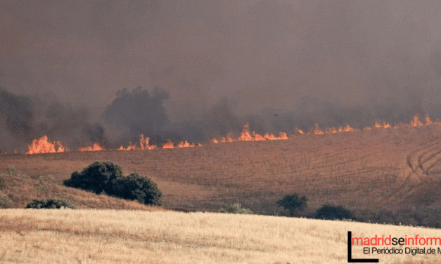 Incendio forestal en Méntrida (Toledo): La UME se moviliza ante las llamas que obligan a amplias evacuaciones